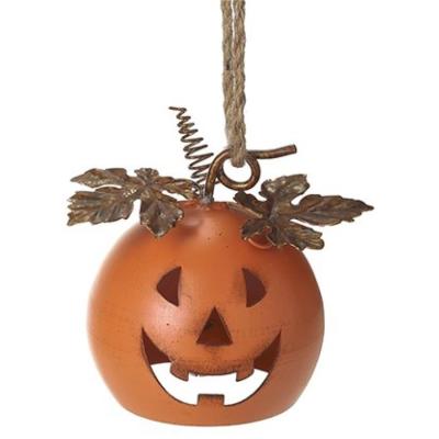 Orange Metal Pumpkin Bell